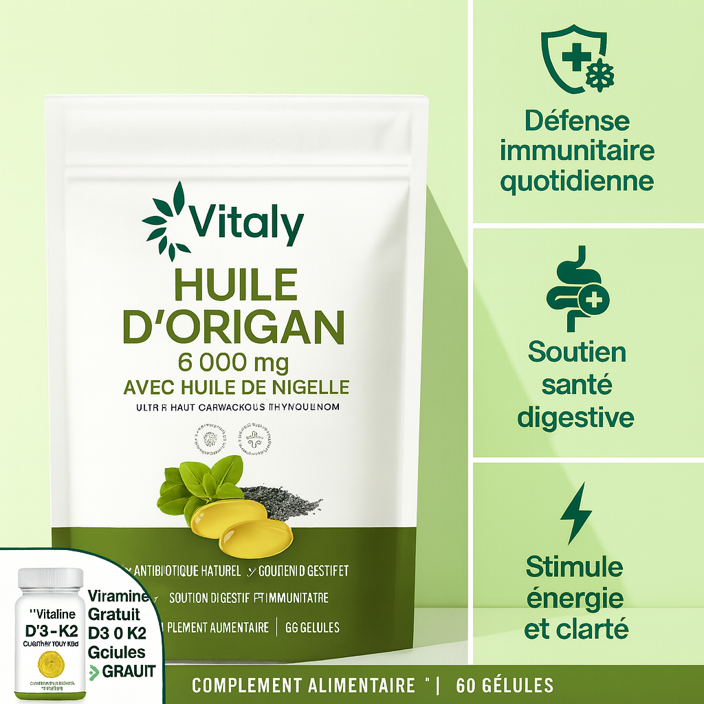 Vitaly – Gélules d’Huile d’Origan & Nigelle