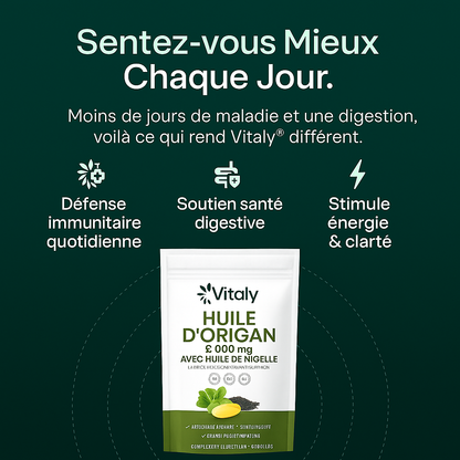 Vitaly – Gélules d’Huile d’Origan & Nigelle