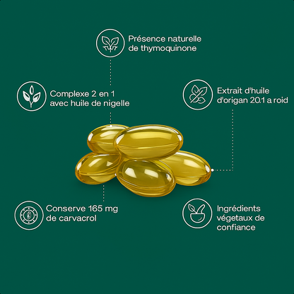 Vitaly – Gélules d’Huile d’Origan & Nigelle